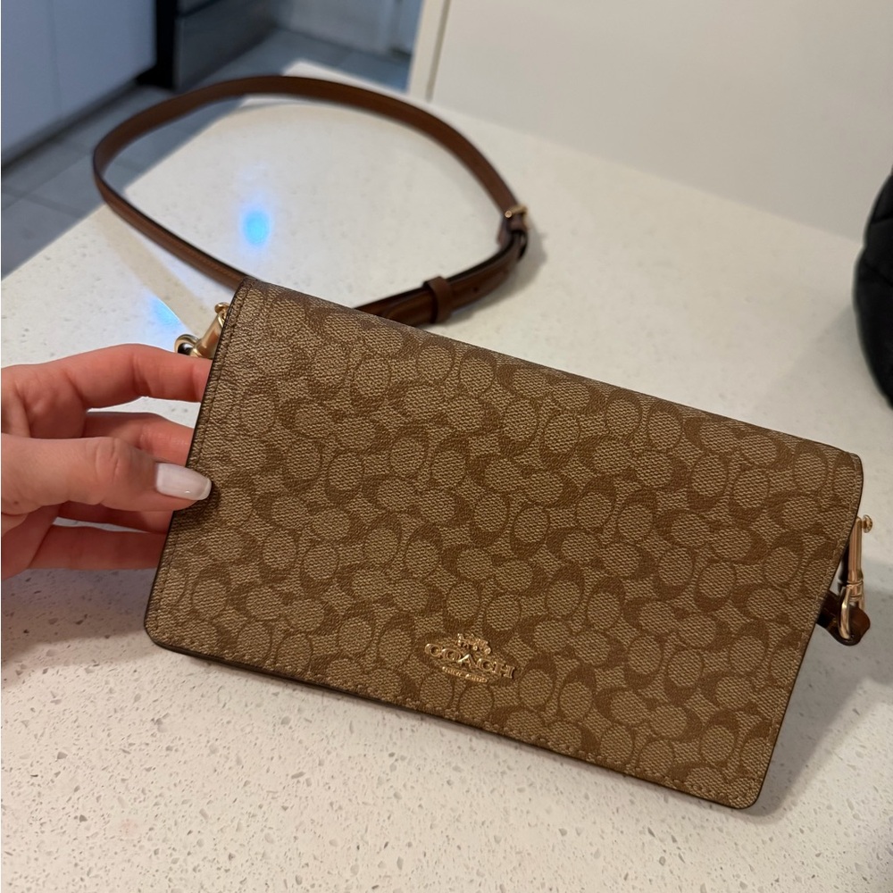 Coach Tan Signature Crossbody Bag